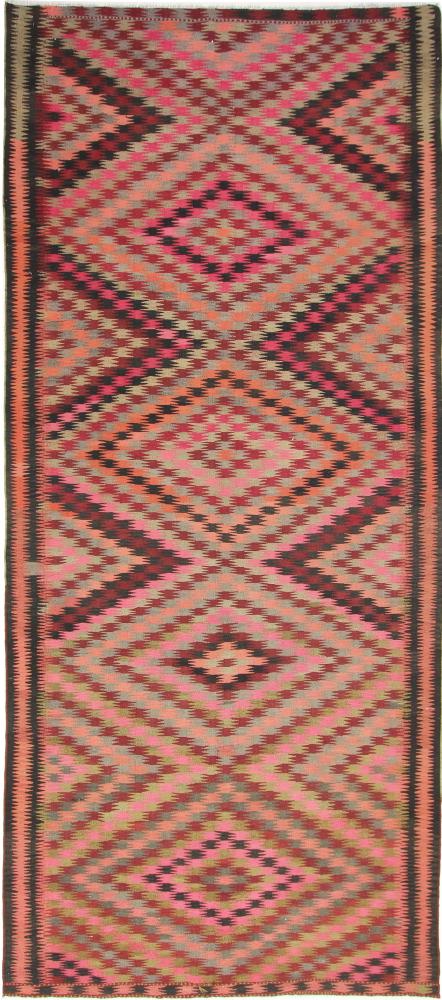 Alfombra persa Kilim Fars Azerbaijan Antiguo 418x179 418x179, Alfombra persa Tejido a mano