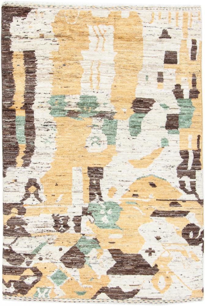 Afghanischer Teppich Berber Design 203x138 203x138, Perserteppich Handgeknüpft