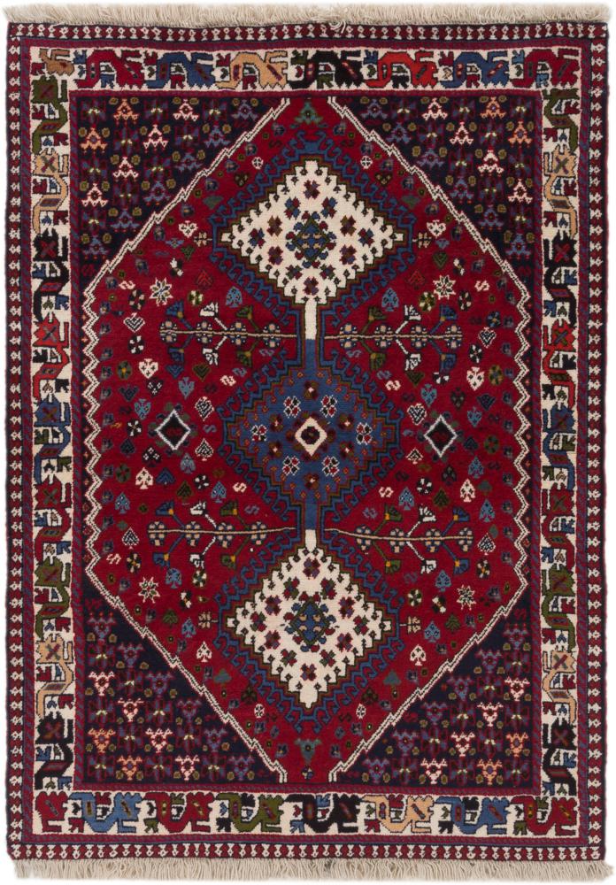 Persian Rug Yalameh 4'9"x3'5" 4'9"x3'5", Persian Rug Knotted by hand