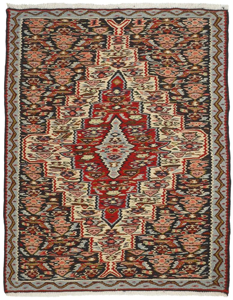 Persian Rug Kilim Senneh 3'4"x2'6" 3'4"x2'6", Persian Rug Knotted by hand