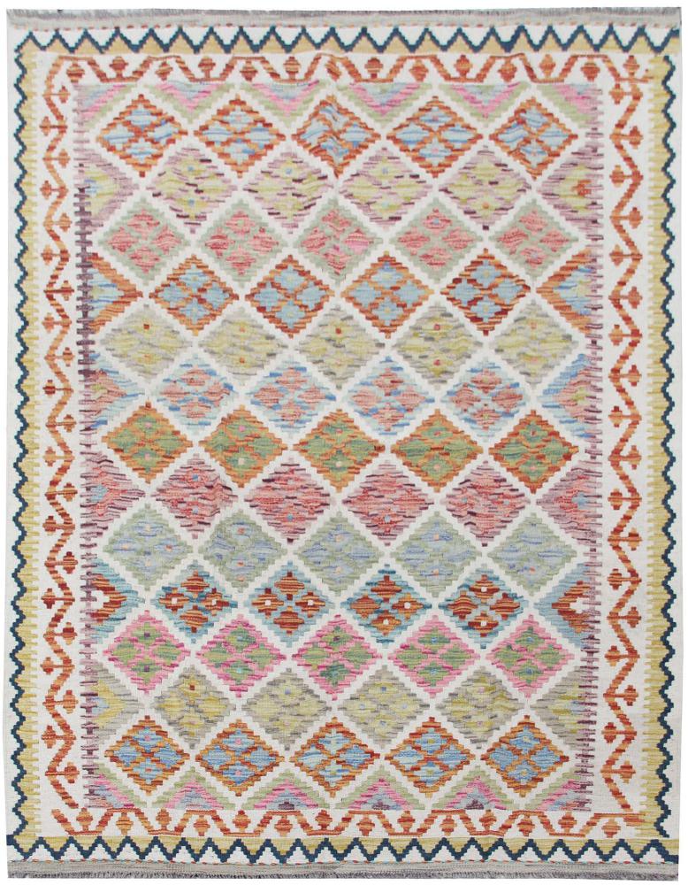 Afghansk teppe Kelim Afghan 199x155 199x155, Persisk teppe Handwoven 