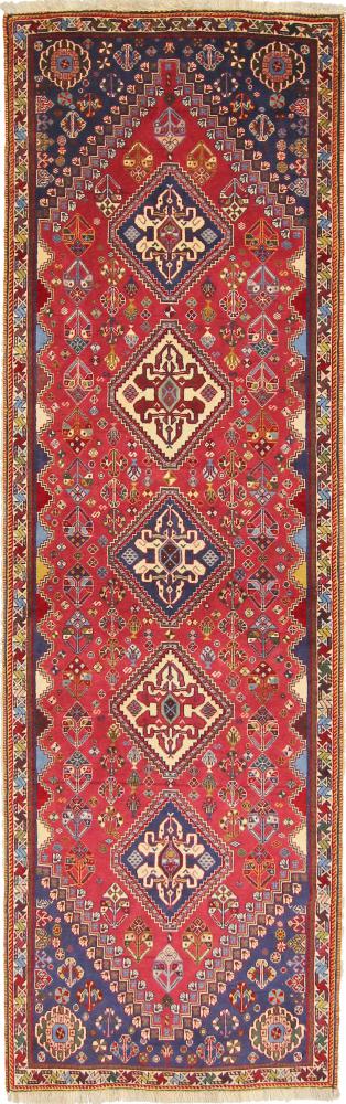 Persian Rug Ghashghai 7'7"x2'4" 7'7"x2'4", Persian Rug Knotted by hand