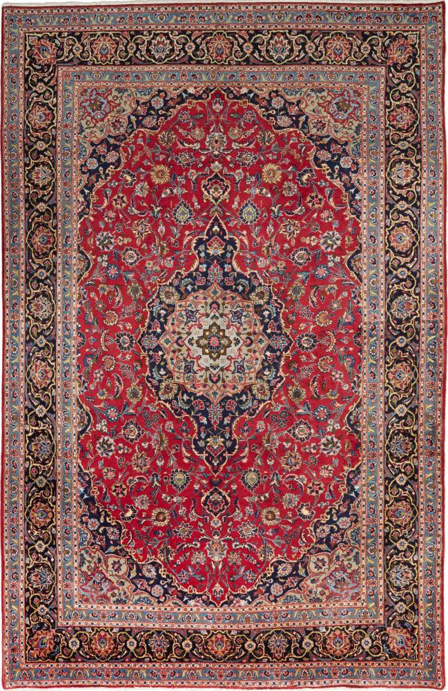 Persian Rug Keshan 9'7"x6'7" 9'7"x6'7", Persian Rug Knotted by hand