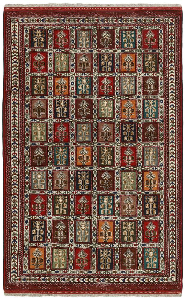 Persialainen matto Turkaman 242x154 242x154, Persialainen matto Solmittu käsin