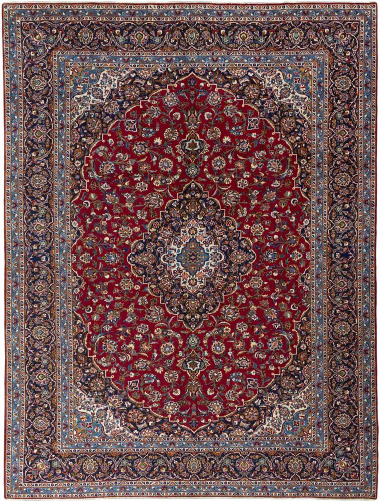Persian Rug Keshan 13'2"x10'0" 13'2"x10'0", Persian Rug Knotted by hand