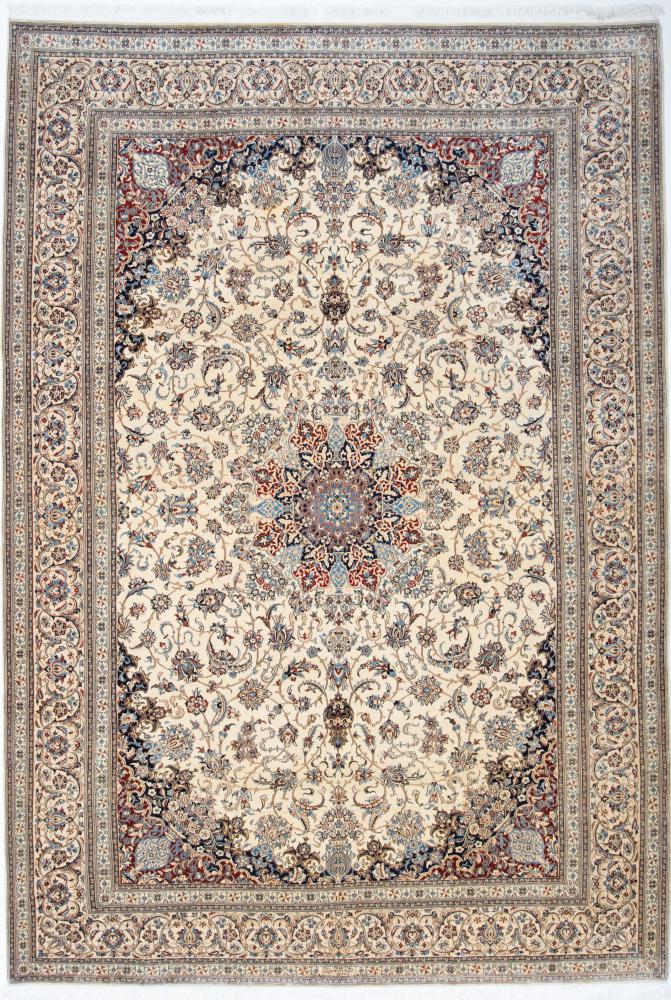 Tapis persan Naïn 6La 10'2"x6'9" 10'2"x6'9", Tapis persan Noué à la main