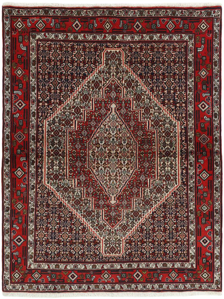 Tapis persan Senneh 162x125 162x125, Tapis persan Noué à la main