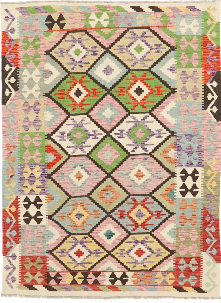 Afghanischer Teppich Kelim Afghan Heritage 202x149 202x149, Perserteppich Handgewebt