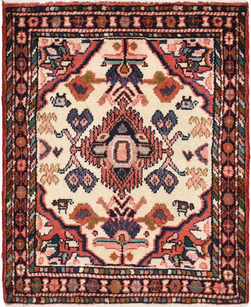 Tapis persan Hamadan 76x61 76x61, Tapis persan Noué à la main