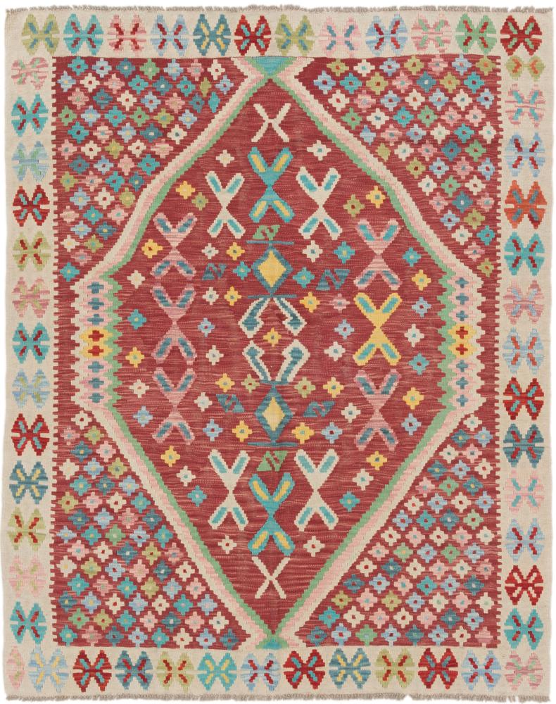 Afghansk teppe Kelim Afghan 190x156 190x156, Persisk teppe Handwoven 