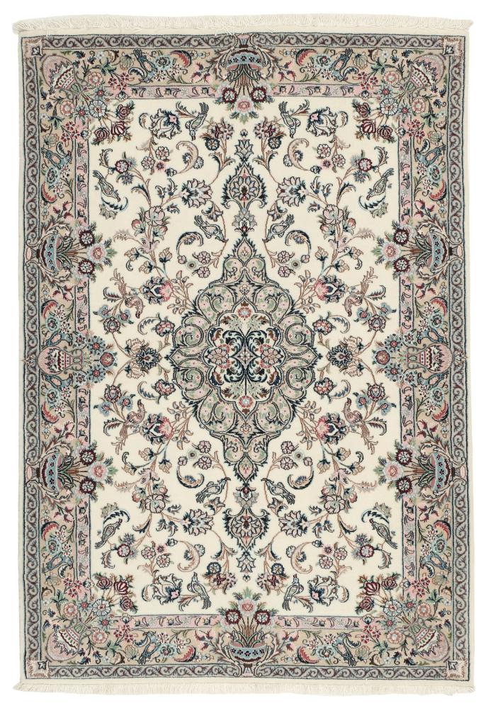  ペルシャ絨毯 イスファハン 絹の縦糸 161x106 161x106,  ペルシャ絨毯 手織り