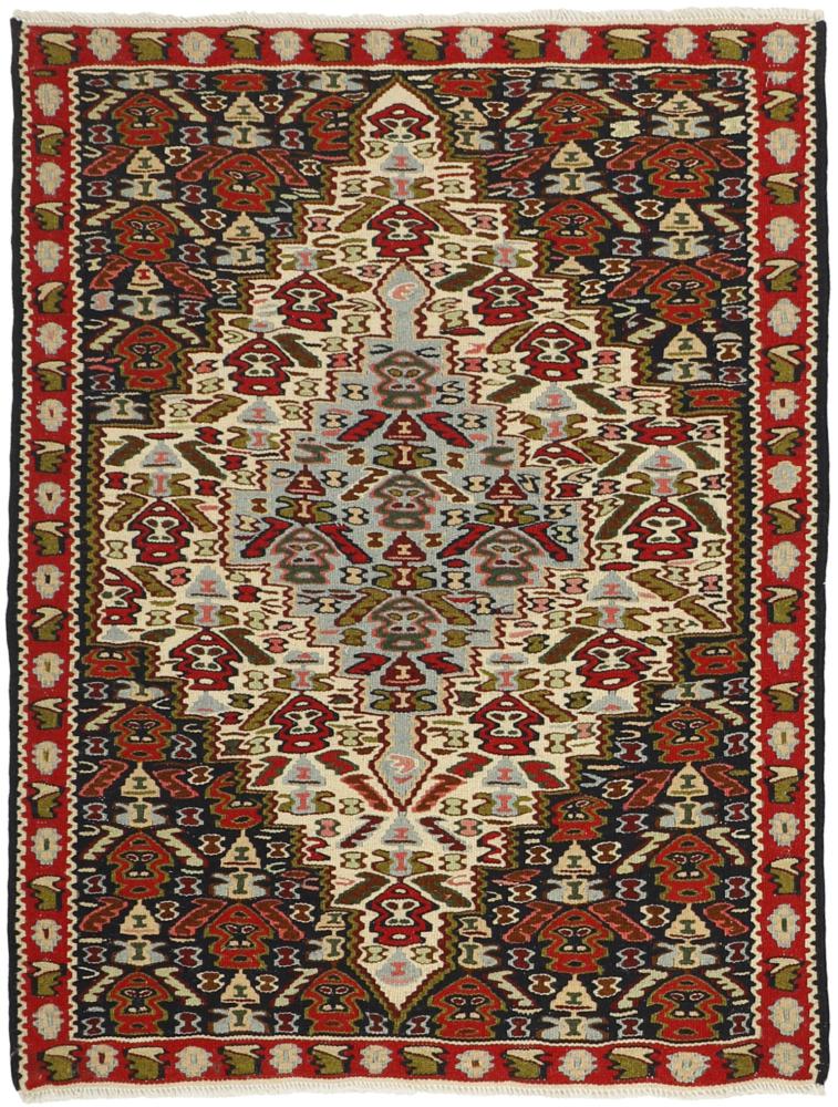 Persian Rug Kilim Senneh 101x76 101x76, Persian Rug Knotted by hand