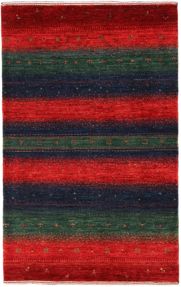Persian Rug Persian Gabbeh Loribaft Nowbaft 4'3"x2'9" 4'3"x2'9", Persian Rug Knotted by hand