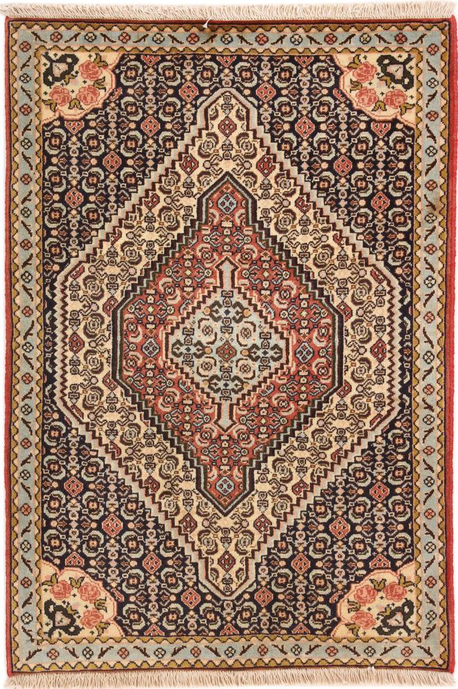 Persian Rug Sanandaj 3'5"x2'4" 3'5"x2'4", Persian Rug Knotted by hand