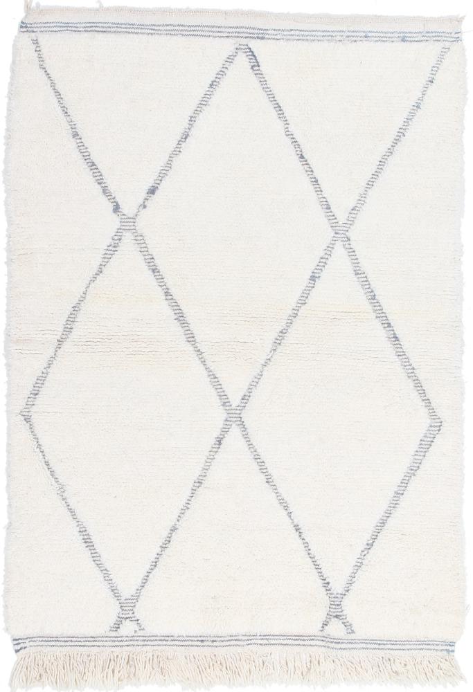 Marokkói szőnyeg Berber Maroccan Beni Ourain 5'1"x3'7" 5'1"x3'7", Perzsa szőnyeg Kézzel csomózva