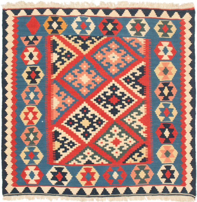 Tappeto persiano Kilim Fars 106x100 106x100, Tappeto persiano Tessuto a mano