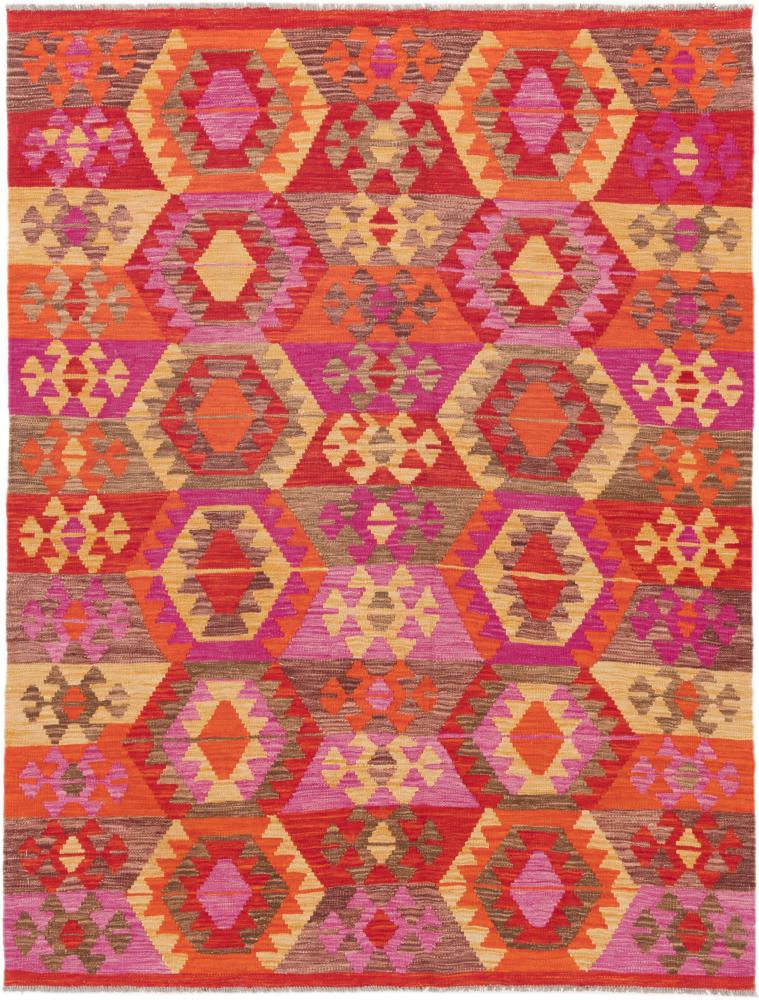 Afghan rug Kilim Afghan 6'7"x5'0" 6'7"x5'0", Persian Rug Woven by hand
