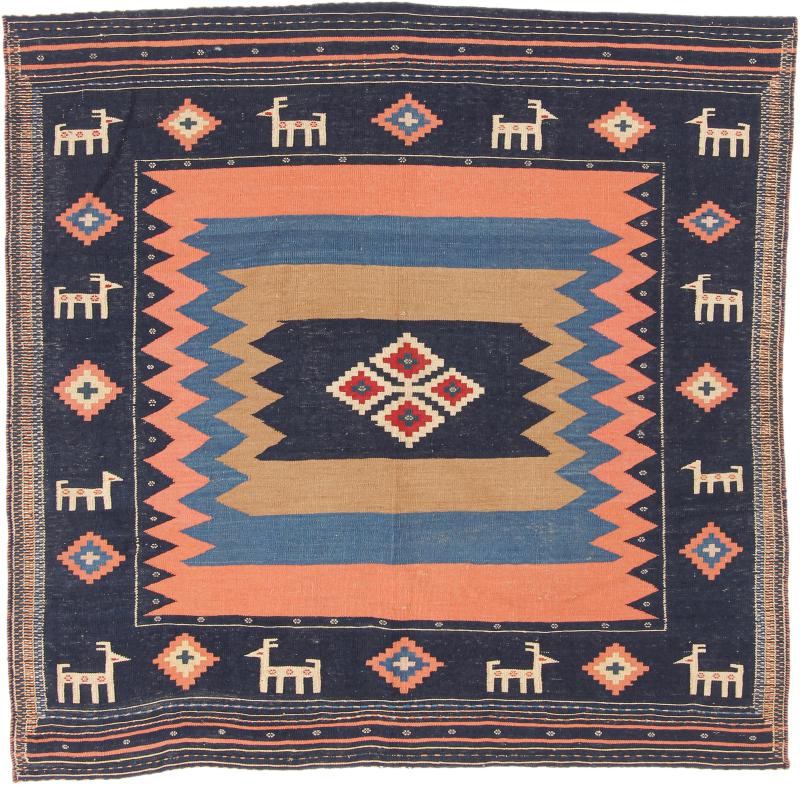 Dywan perski Kilim Fars 143x142 143x142, Dywan perski Ręcznie tkane