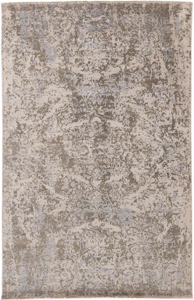 Indo rug Sadraa 10'1"x6'7" 10'1"x6'7", Persian Rug Knotted by hand