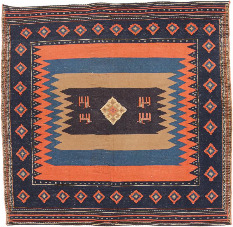 Perzsa szőnyeg Kilim Fars 148x141 148x141, Perzsa szőnyeg szőttesek