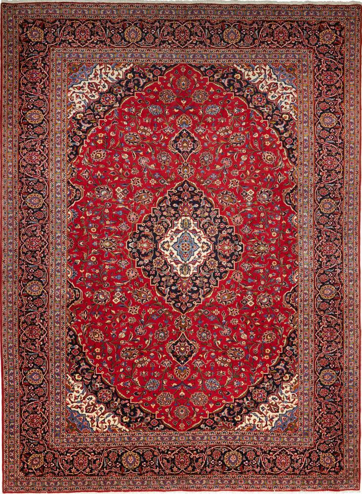 Tapis persan Kashan 397x292 397x292, Tapis persan Noué à la main