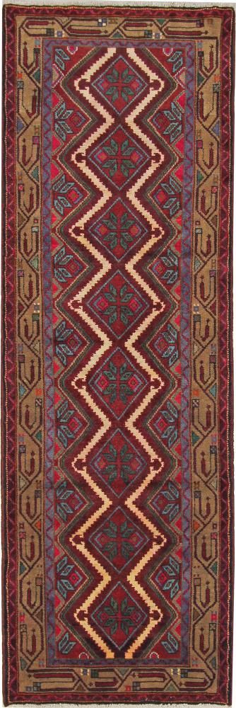 Tapis persan Hamadan 259x86 259x86, Tapis persan Noué à la main