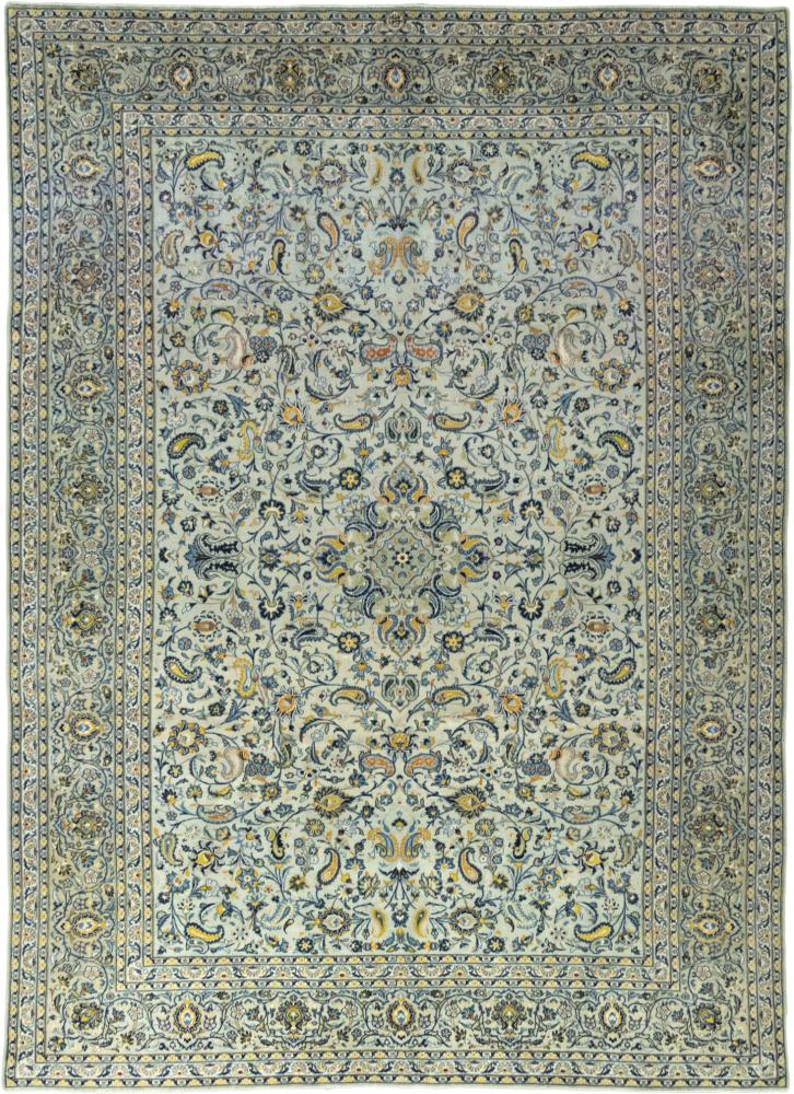 Tapis persan Kashan 409x294 409x294, Tapis persan Noué à la main