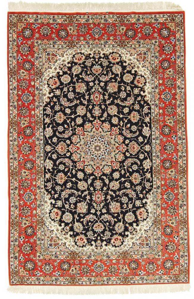 Tapete persa Isfahan Fio de Seda 234x155 234x155, Tapete persa Atado à mão