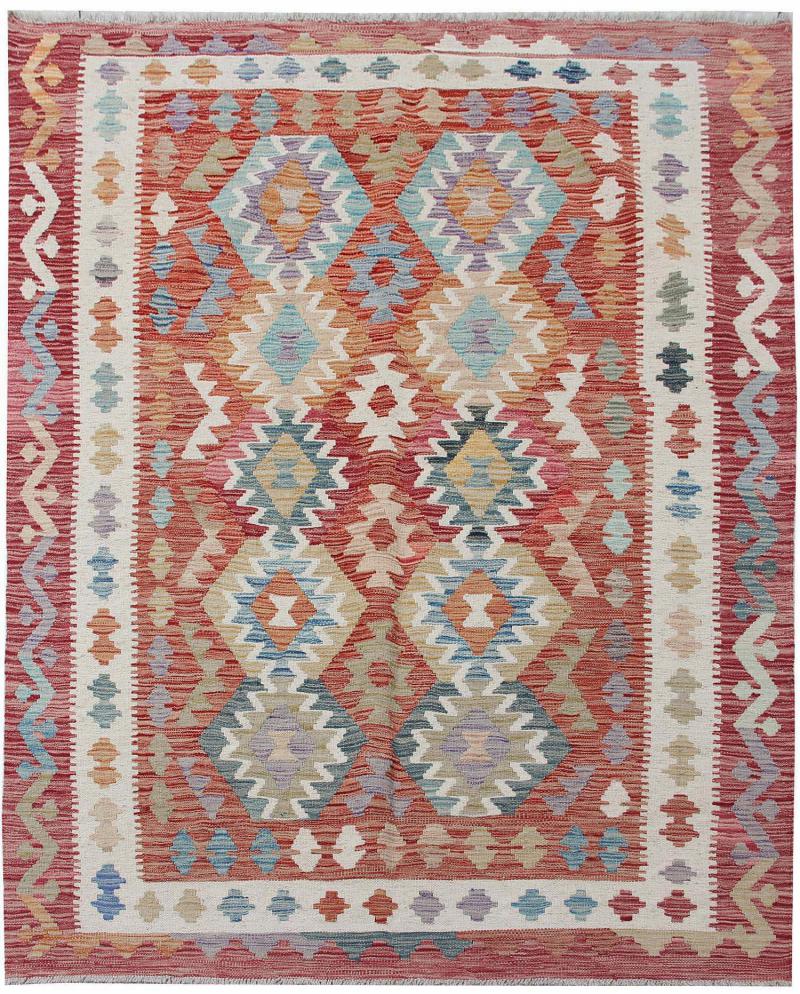 Alfombra afgana Kilim Afghan 6'2"x5'2" 6'2"x5'2", Alfombra persa Tejido a mano