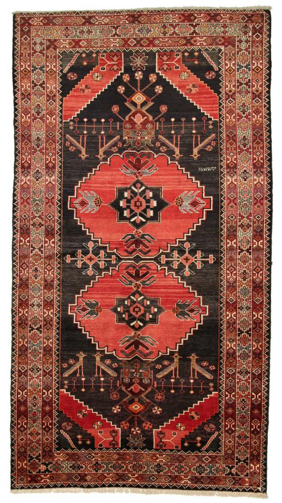 Persian Rug Ardebil Antique 9'6"x5'1" 9'6"x5'1", Persian Rug Knotted by hand