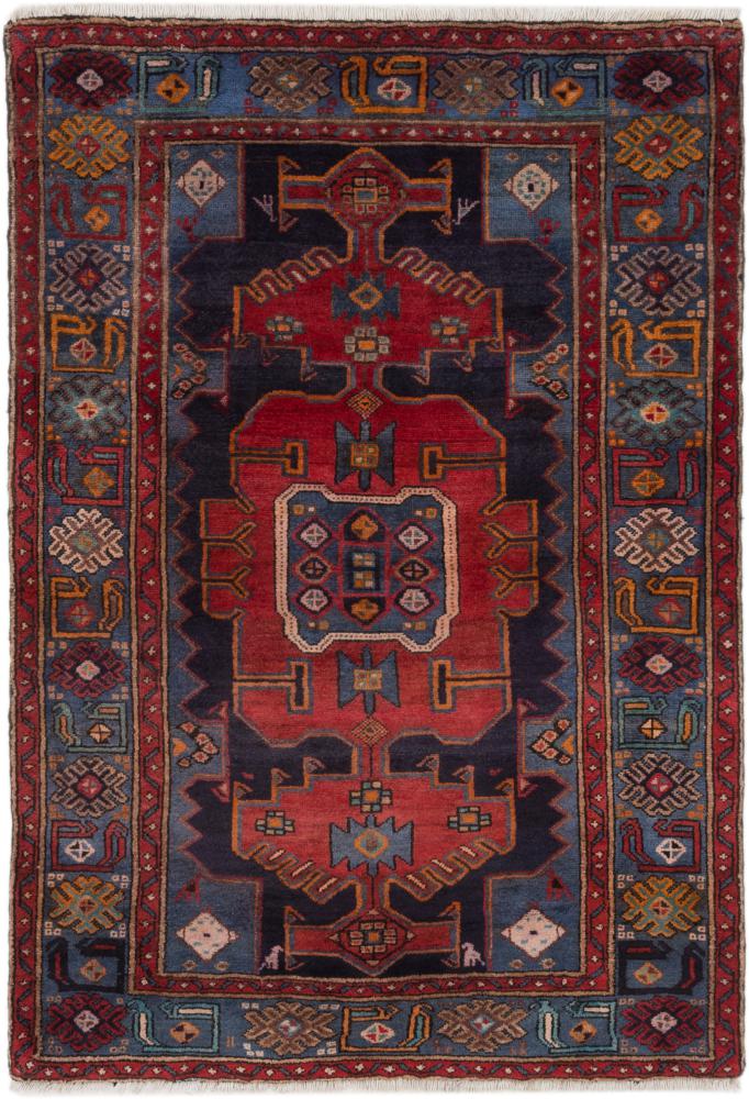 Persian Rug Hamadan 5'9"x3'11" 5'9"x3'11", Persian Rug Knotted by hand