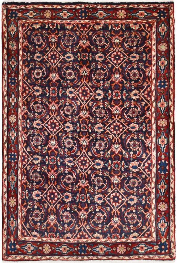 Tapis persan Hamadan 105x69 105x69, Tapis persan Noué à la main