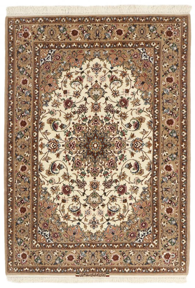 Perserteppich Isfahan Seidenkette 161x111 161x111, Perserteppich Handgeknüpft