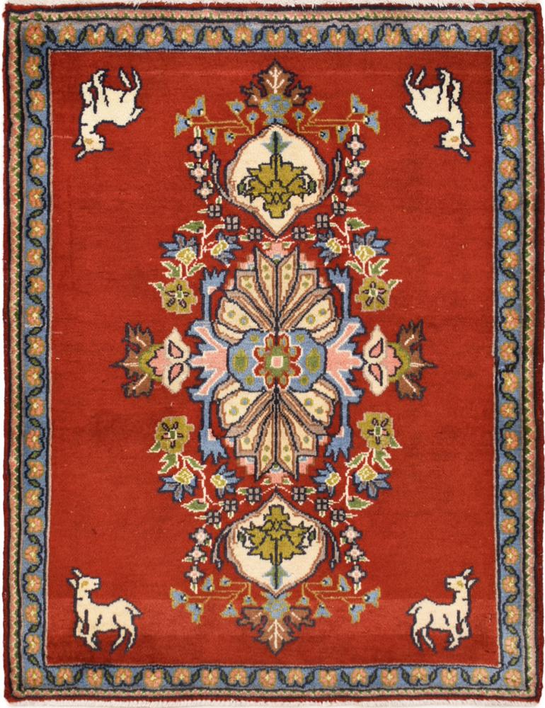 Tapis persan Hamadan 81x61 81x61, Tapis persan Noué à la main