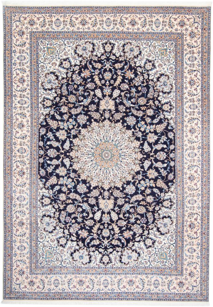 Persian Rug Nain 6La 10'2"x7'1" 10'2"x7'1", Persian Rug Knotted by hand
