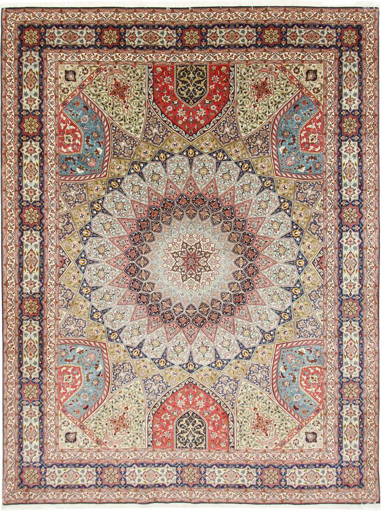 Perzisch tapijt Tabriz 50Raj 398x301 398x301, Perzisch tapijt Handgeknoopte