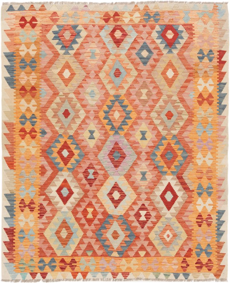 Tappeto Afgano Kilim Afghan 6'2"x5'2" 6'2"x5'2", Tappeto persiano Tessuto a mano