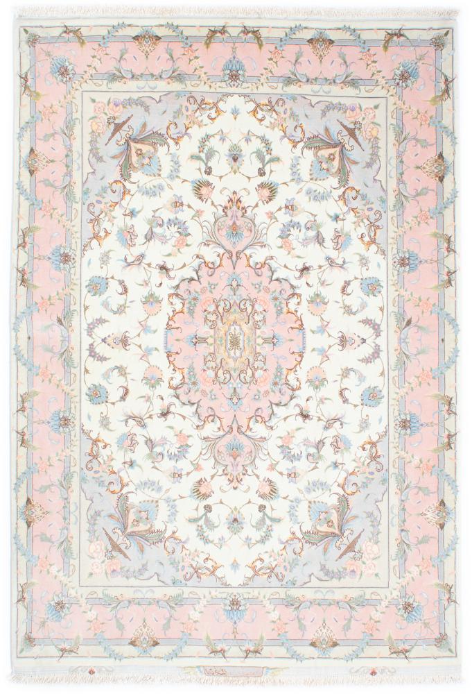  ペルシャ絨毯 タブリーズ 50Raj 絹の縦糸 213x147 213x147,  ペルシャ絨毯 手織り