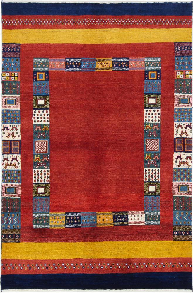  ペルシャ絨毯 ペルシャ ギャッベ ペルシャ ロリbaft 5'11"x3'11" 5'11"x3'11",  ペルシャ絨毯 手織り