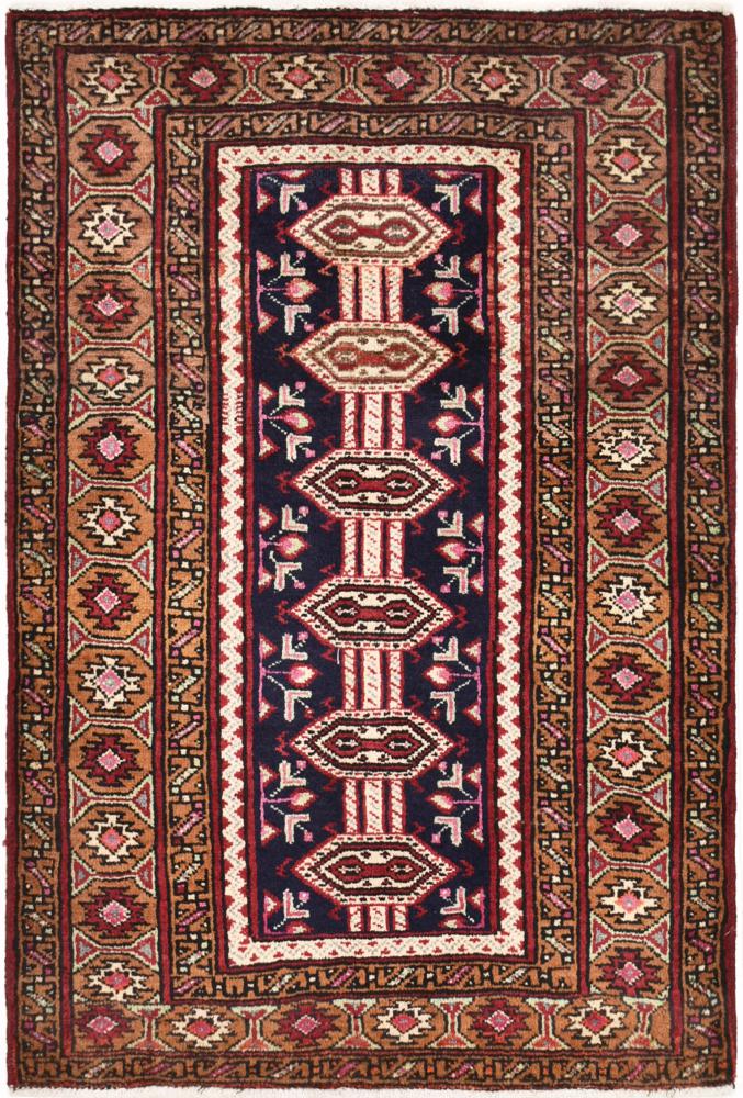 Persialainen matto Hamadan 94x63 94x63, Persialainen matto Solmittu käsin