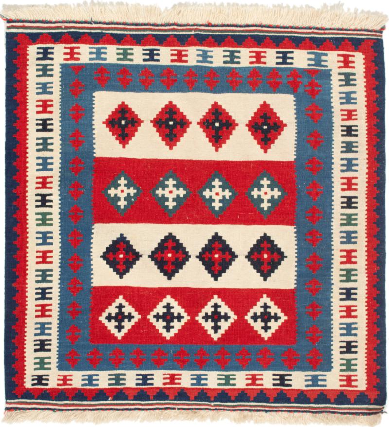  ペルシャ絨毯 キリム Fars 107x102 107x102,  ペルシャ絨毯 手織り