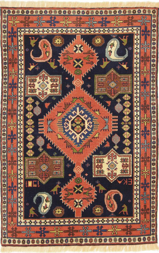  ペルシャ絨毯 Ghutschan 6'1"x3'9" 6'1"x3'9",  ペルシャ絨毯 手織り