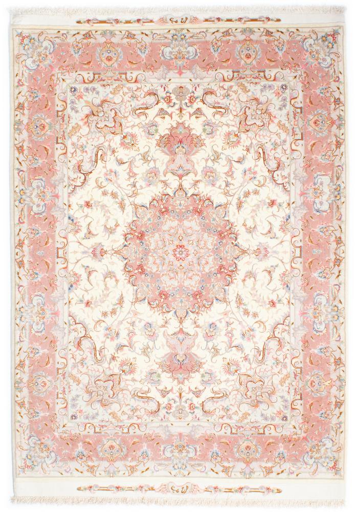 Persian Rug Tabriz 50Raj Silk Warp 204x155 204x155, Persian Rug Knotted by hand