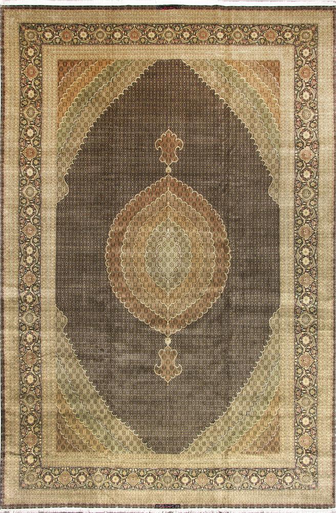 Persian Rug Tabriz Mahi 19'7"x13'0" 19'7"x13'0", Persian Rug Knotted by hand