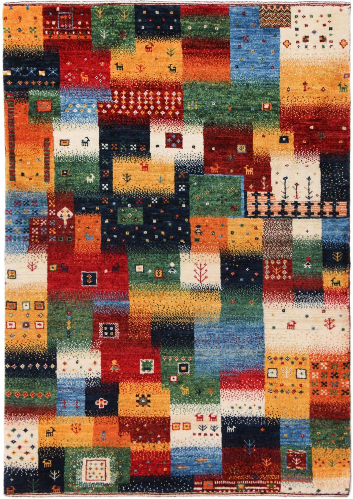  ペルシャ絨毯 ペルシャ ギャッベ ペルシャ ロリbaft Nowbaft 4'4"x3'0" 4'4"x3'0",  ペルシャ絨毯 手織り