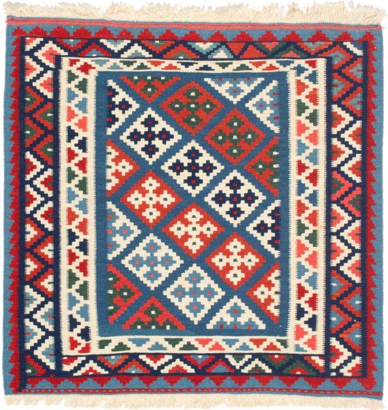 Persialainen matto Kelim Fars 105x102 105x102, Persialainen matto kudottu
