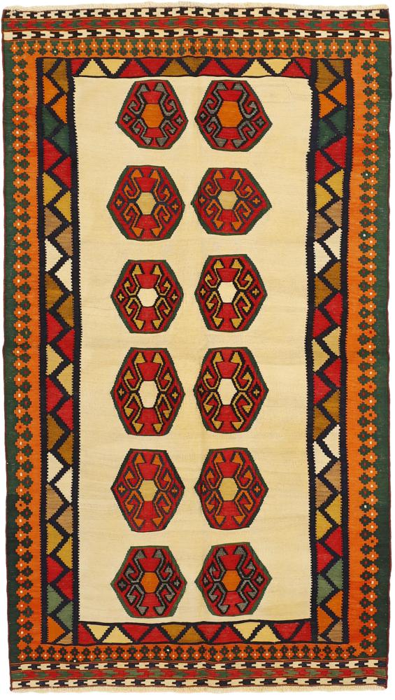 Persian Rug Kilim Fars 7'9"x4'5" 7'9"x4'5", Persian Rug Woven by hand