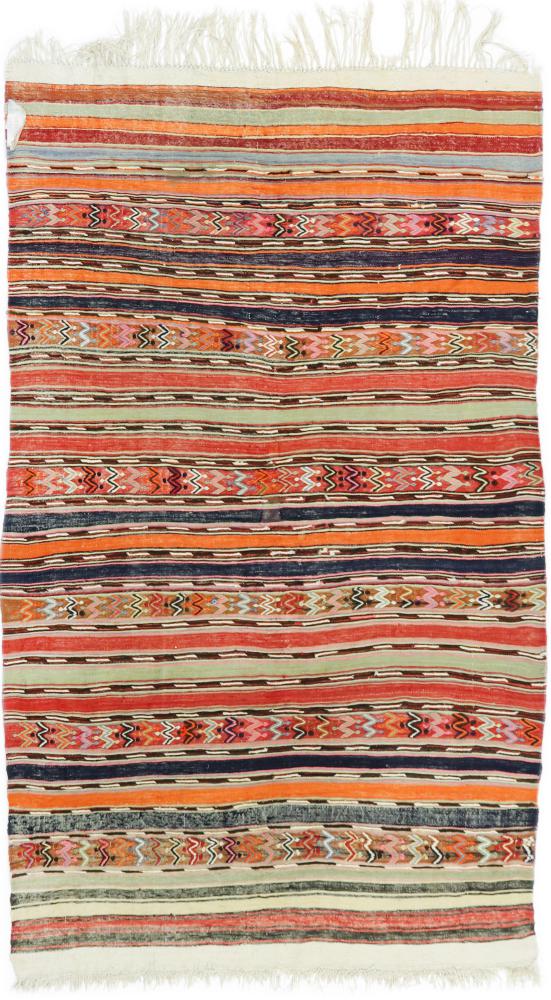 Persian Rug Kilim Fars 7'10"x4'6" 7'10"x4'6", Persian Rug Woven by hand