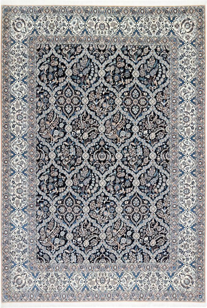  ペルシャ絨毯 ナイン 6La 9'7"x6'6" 9'7"x6'6",  ペルシャ絨毯 手織り
