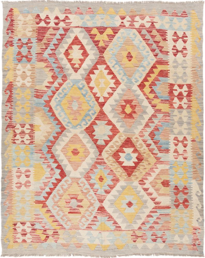 Afghaans tapijt Kilim Afghan 198x160 198x160, Perzisch tapijt Handgeweven